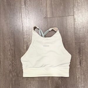 Lululemon Athletica Cream Energy High Neck Longline Bra * Medium Supports B/C